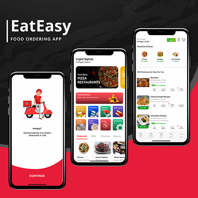 EatEasy | Food Delivering App Via iOS App Development. food delivery app ios app development services mobile app development