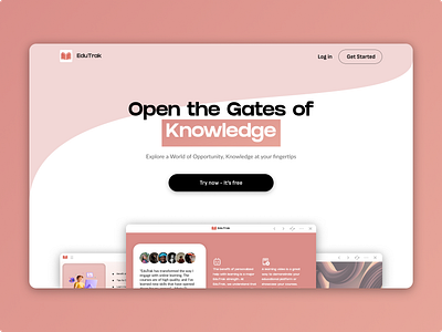 Landing Page - Home Page - UX/UI Design brand branding design graphic design home page landing page product design ui ui design uiux uiux design ux ux design web design