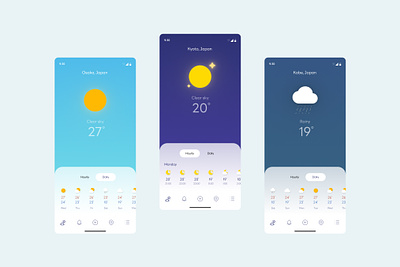 Daily UI #037 Weather Design dailyui figma ui weather app