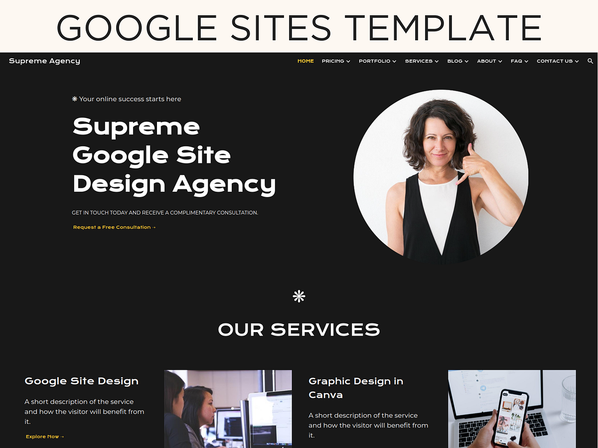 Free Google Sites Template designs themes templates and downloadable