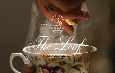 The Leaf | Branding brand brand design brand identity branding branding design branding inspiration design graphic design identity illustration inspiration logo logotype mockup photoshop tea typography visual visual identity