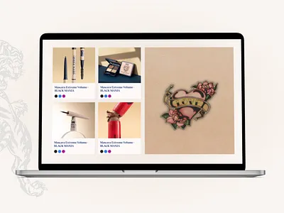 E-Commerce makeup website branding design ecommerce graphic design illustration ui ux website