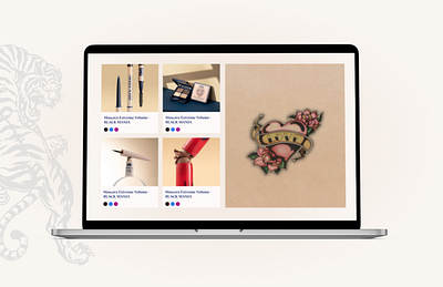 E-Commerce makeup website branding design ecommerce graphic design illustration ui ux website