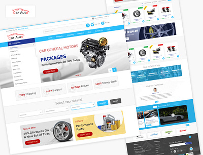 Car Auto - Car Auto is automobile e-commerce template branding graphic design illustration logo ui