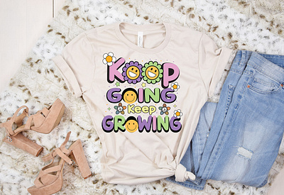 Keep Going, Keep Growing Tee for Success 3d animation branding cool t shirt design custom t shirts design custom t shirts graphic design groovy t shirt design merchandise motion graphics statement t shirts t shirt design logo t shirt design template trendy t shirt tshirt tshirt designs typography design typography t shirt ui vintage