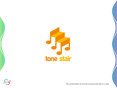 Tone Stair Logo brand design brand designer instrument interior ladder logo design logo designer logo for sale logo idea logo inspiration logomark logotype music musical note stair staircase stairway tone zzoe iggi
