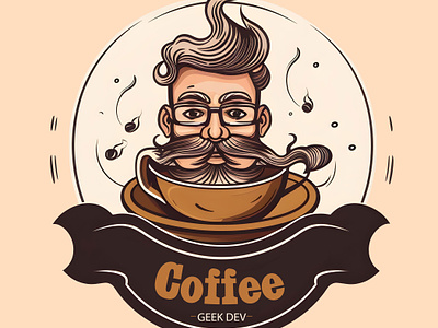 Cafe with Coffee ☕ - Logo branding design graphic design illustration logo typography ui vector