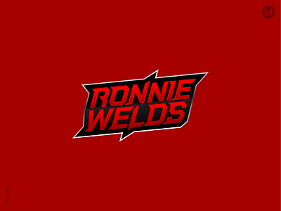 RONNIEWELDS - Wordmark Logo gamers gaming kick logo logodesign mhagi27 sign streamer text twitch wordmarklogo youtube