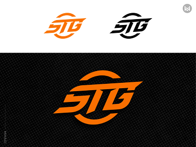 STG Clan - Lettermark Logo Gaming design esports gaming initial lettermark logo mhagi27 orange sporty stg