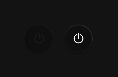 On/Off Switch Daily ui #015 botton click dark off on onoff switch switch ui