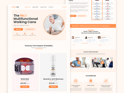 Waist Belt Product Landing Page belt clean ui landing page minimal ui modern ui product homepage product landing page product ui shopify shopify website ui design ui ux waist belt