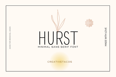 Hurst Sans Serif Font (Free) branding custom design font fonts free fonts graphic design modern typeface typography