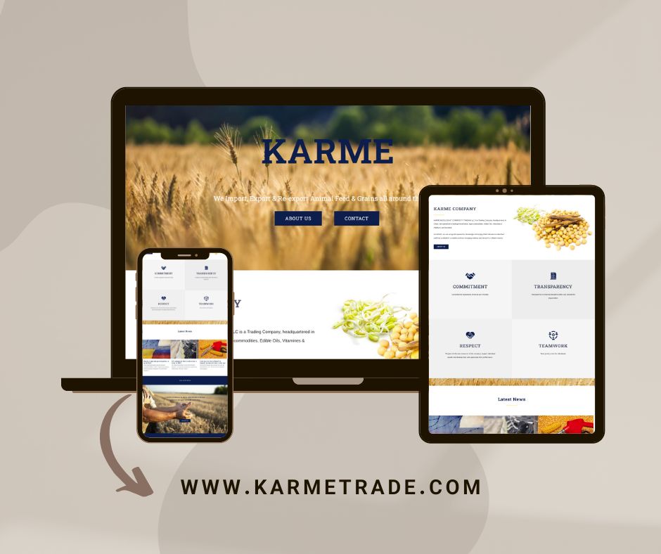 Karme company web design company ui website