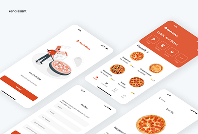 Pizza Ordering - Mobile App food order mobile app pizza order pizza pizza pizza order mobile ui
