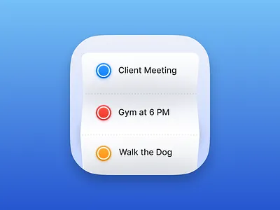 Reminders IOS App Icon app branding design graphic design illustration logo typography ui ux vector