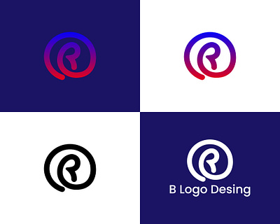 B logo desing 3d animation branding design graphic design illustration logo motion graphics ui vector