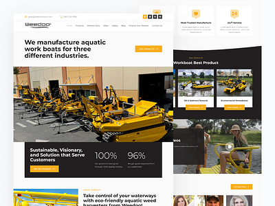 Boat Sales - Landing Page boat branding business company design landing page sales ui website