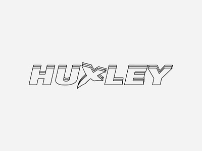 HUXLEY Logo design adobe agency branding design graphic design illustration logo typography