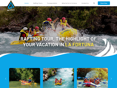 Rafting Tour Company Website Design rafting website tour company website tour web design