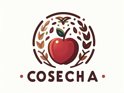 Fresh and Friendly: 'Cosecha' Gluten-Free Food Line Logo brand identity branding business card design graphic design illustration logo redesign vector