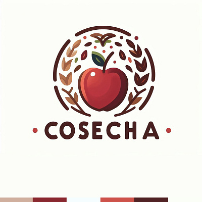 Fresh and Friendly: 'Cosecha' Gluten-Free Food Line Logo brand identity branding business card design graphic design illustration logo redesign vector
