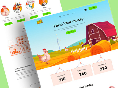 Crypto farming landing page meta farm