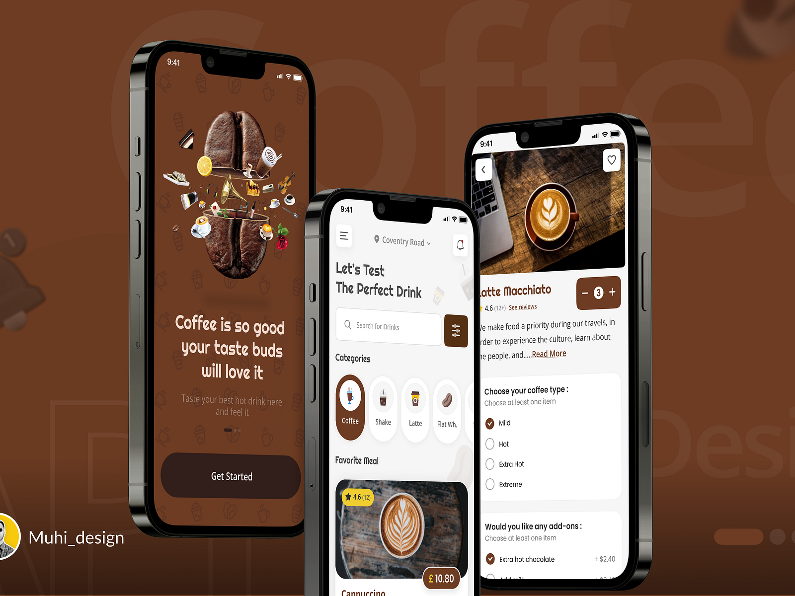 Coffee shop app design Concept ⚡ by Muhibur Rahman on Dribbble