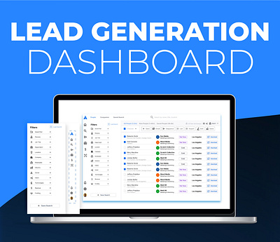 B2B Lead Generation Dashboard Design analytics business intelligence crm dashboard data visualization growth insights lead generation marketing marketing automation performance pipeline management reporting results driven saas sales startup ui ux