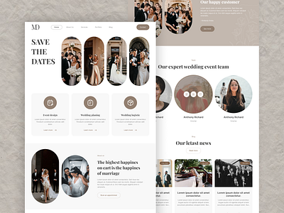 Wedding Website Design brand identity branding customwebsite design feminine interface interfacedesign logo ui ui design ux website design wedding design wedding website weddingss