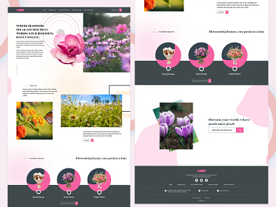 Flower Website UI bouquite bridal flowers floral flower funtion ui uiux website wedding flowers