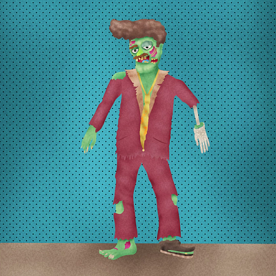 "rock zombie" animation art character design color pencil dance design draw dream fun halloween illustration motion design motion graphics nft water ink wtf zombie