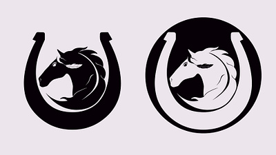 Logo design for a horse ranch branding logo