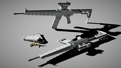 Space Gun Asset 3d 3d modelling design