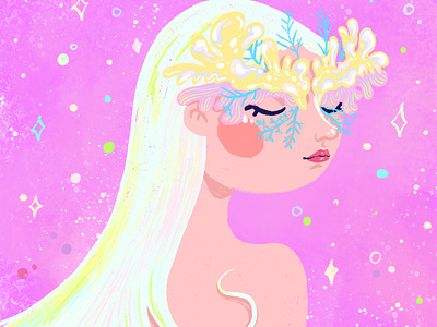 Pretty Mask art color colorful design digital art feminine girlsart girly illustration pastel pastel color procreate