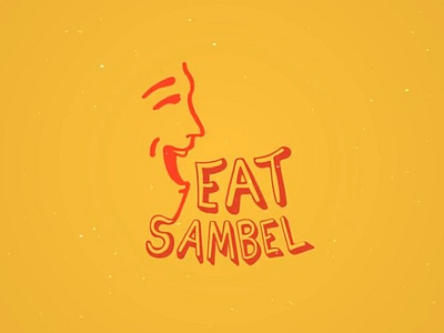 Eat Sambel Unofficial - Logo Animation 2d logo animation animation elegant logo animation fnb logo fnb logo animation food and beverages logo logo logo animation motion graphics simple logo animation