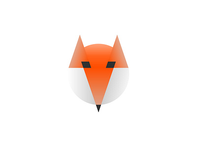 FOX Logo Concept branding color contrast design distinctive fox geometry gradient illustrator logo logo design orange shapes simplicity sketch symmetry timeless vector vlads vlads branding