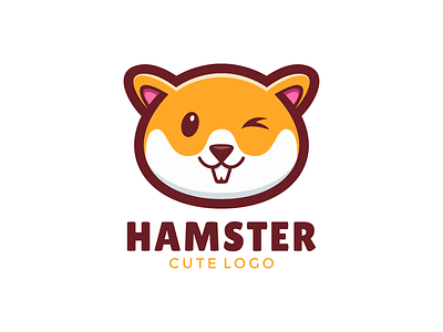 Hamster logo Vector Template Design branding design graphic design hamster logo illustration logo logo cute logos pet logo vector