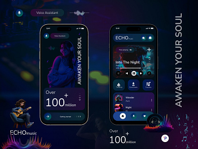 Music App Mobile - Concept app appdesign appui graphic design mobile mobileapps music musical musicapp playlist songs spotify ui uiapp