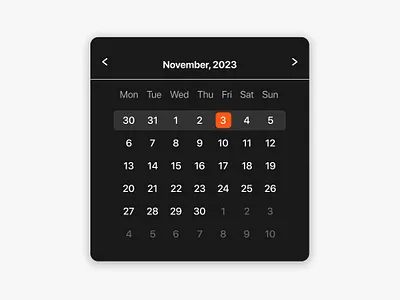 Calender UI Design app design product ui ux