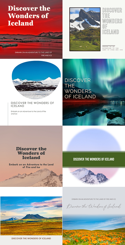 Graphic design Iceland branding graphic design logo travel ui