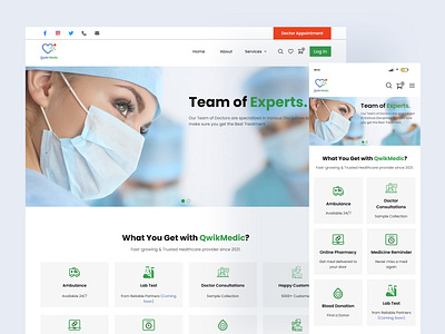 Healthcare Landing Page Design concept creative design idea landing page landing page design landingpage ui ui design ux design uxretech