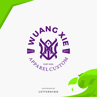 Monogram Logo WAX animation branding design graphic design illustration logo typography ui ux vector