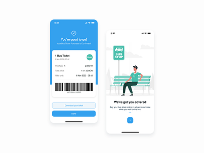 Purchase Bus Ticket screen concept adobexd busticket challange daily100 dailyui dailyuico design figma mobileapp ui ui100 uiux