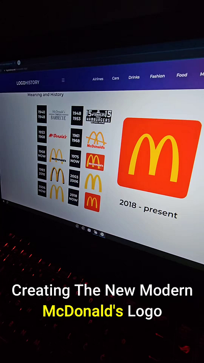 The New Modern @mcdonalds Logo branding fyp graphic design logo logos mcdonalds name viral