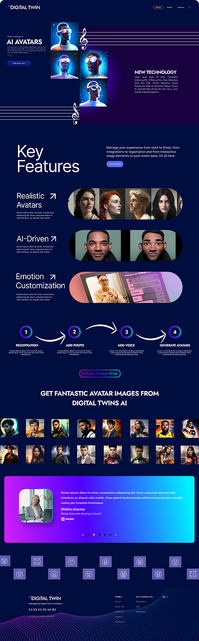 AI Avatar Generator Web UI 3d animation branding design graphic design illustration logo motion graphics u ui user user research ux