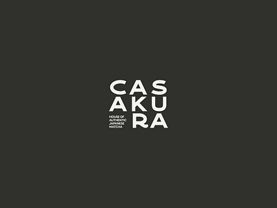 Casakura matcha logo branding design graphic design illustration logo typography