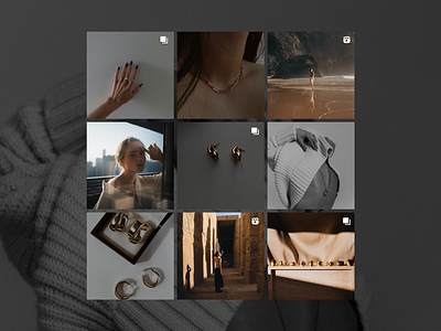 Clarte jewelry Instagram feed design branding design graphic design