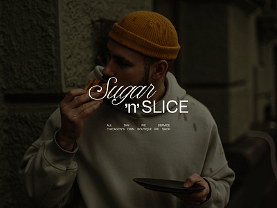 Sugar'n'Slice Logo Poster Design branding design graphic design logo typography vector