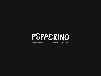 Pepperino restaurant Logo branding design graphic design logo typography