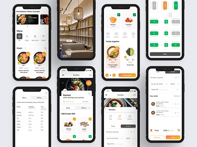 eCommerce mobile application design book delivery ecommerce food interface menu mobile order ui ux